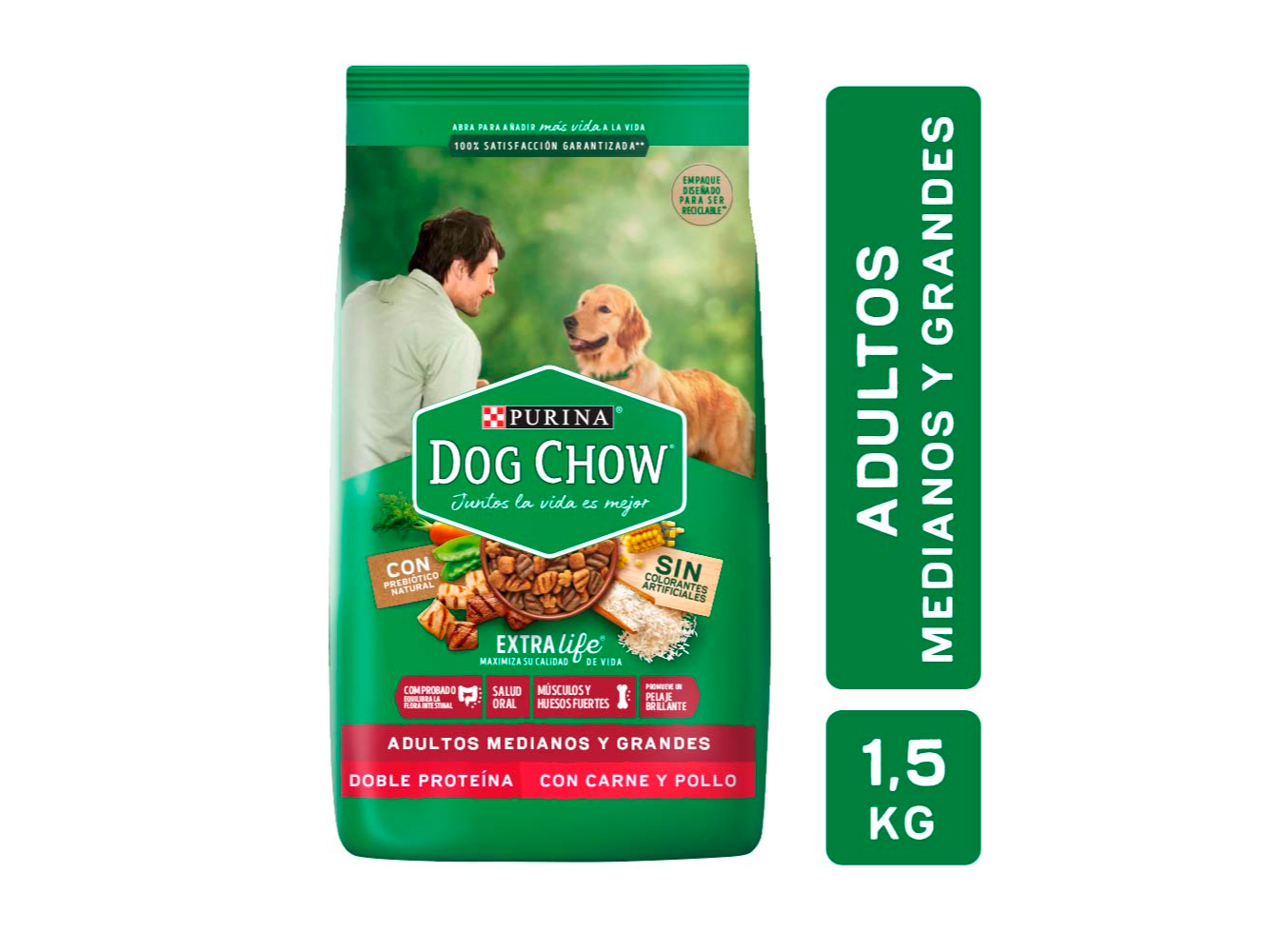 DOG CHOW ADULTO M/L  X1.5KG