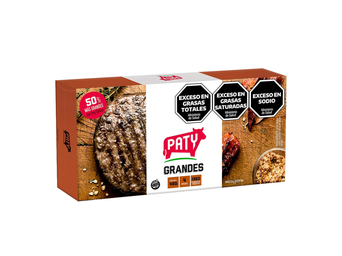 HAMBURGUESAS PATY GRANDE 4U X 480 GRS.