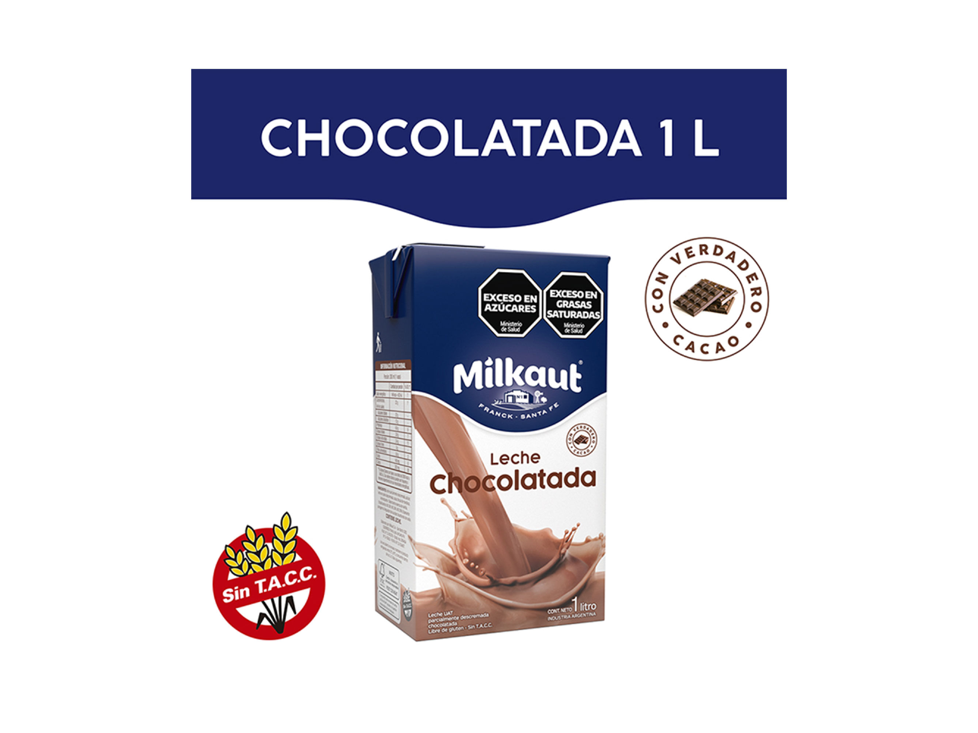 LECHE CHOCOLATADA MILKAUT TTB 1LTR