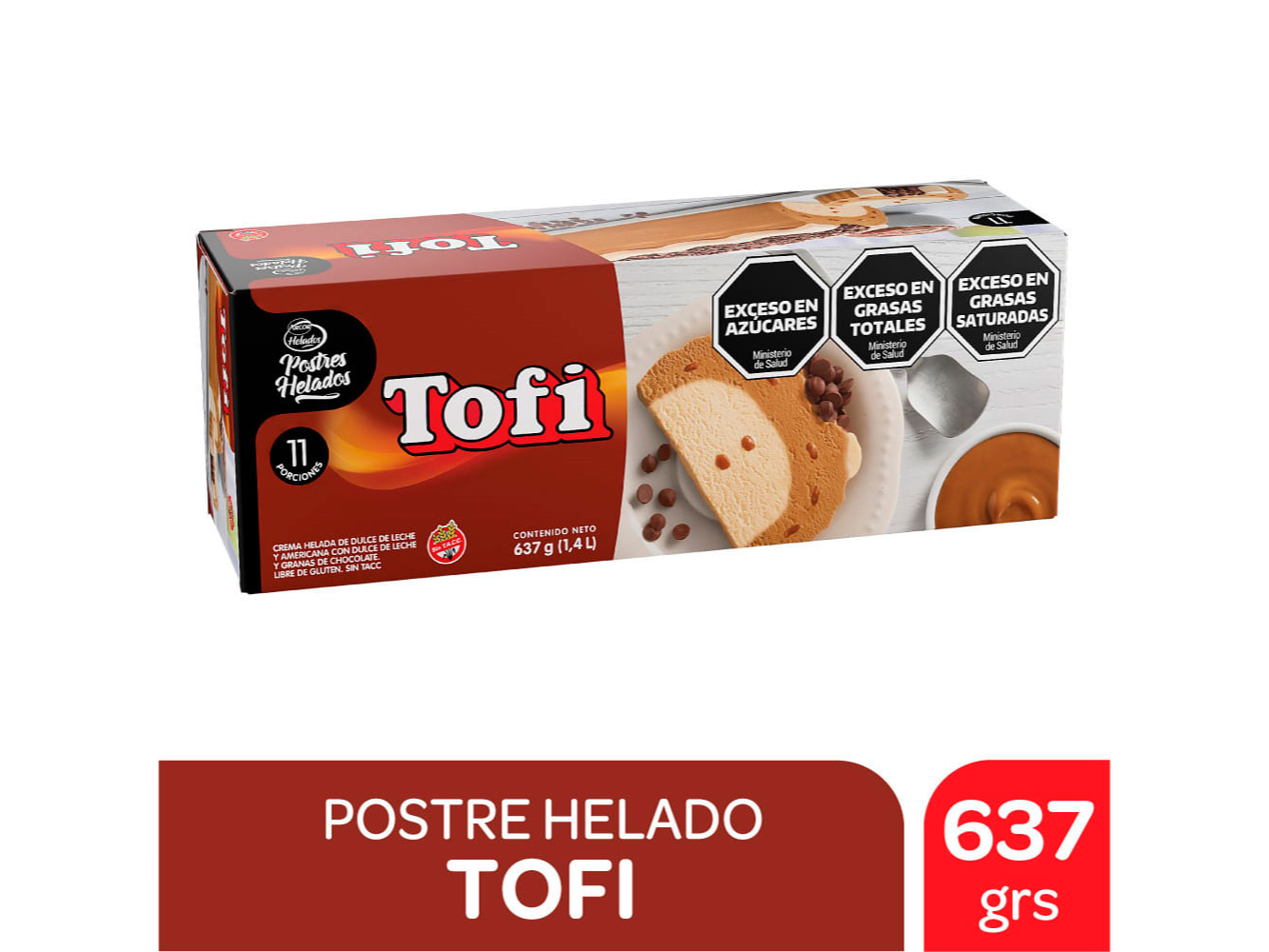 POSTRE HELADO TOFI  637 GR