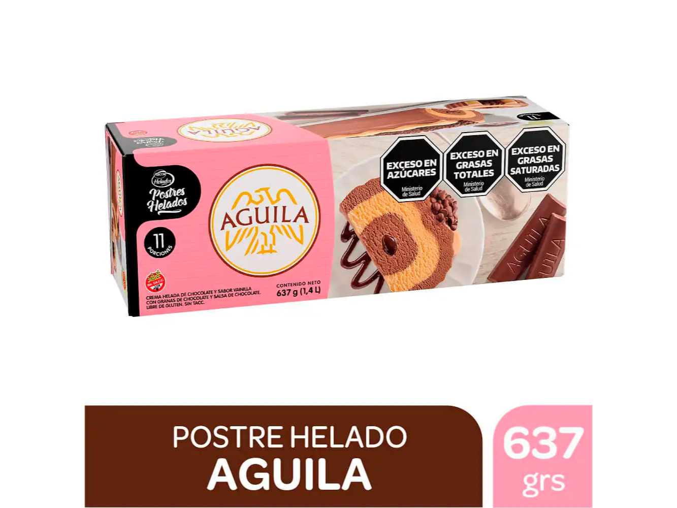 POSTRE HELADO AGUILA 1400 CC