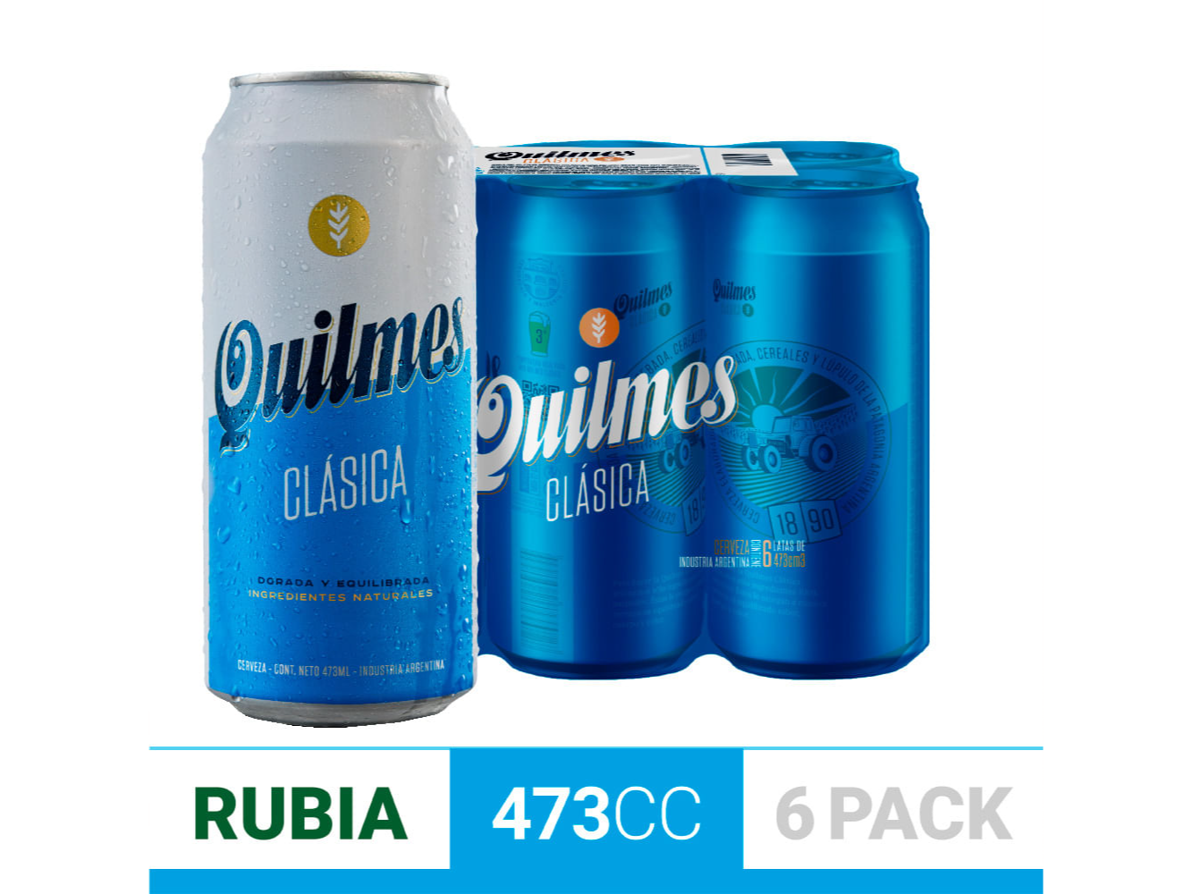 SIX PACK CERRADO QUILMES LATA 473