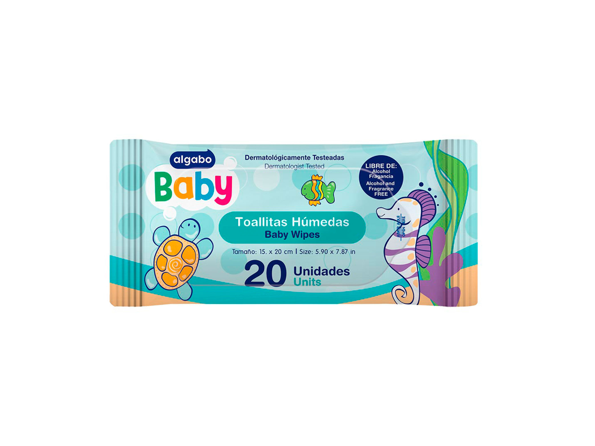 TOALLAS HUMEDAS ALGABO BABY X20UN