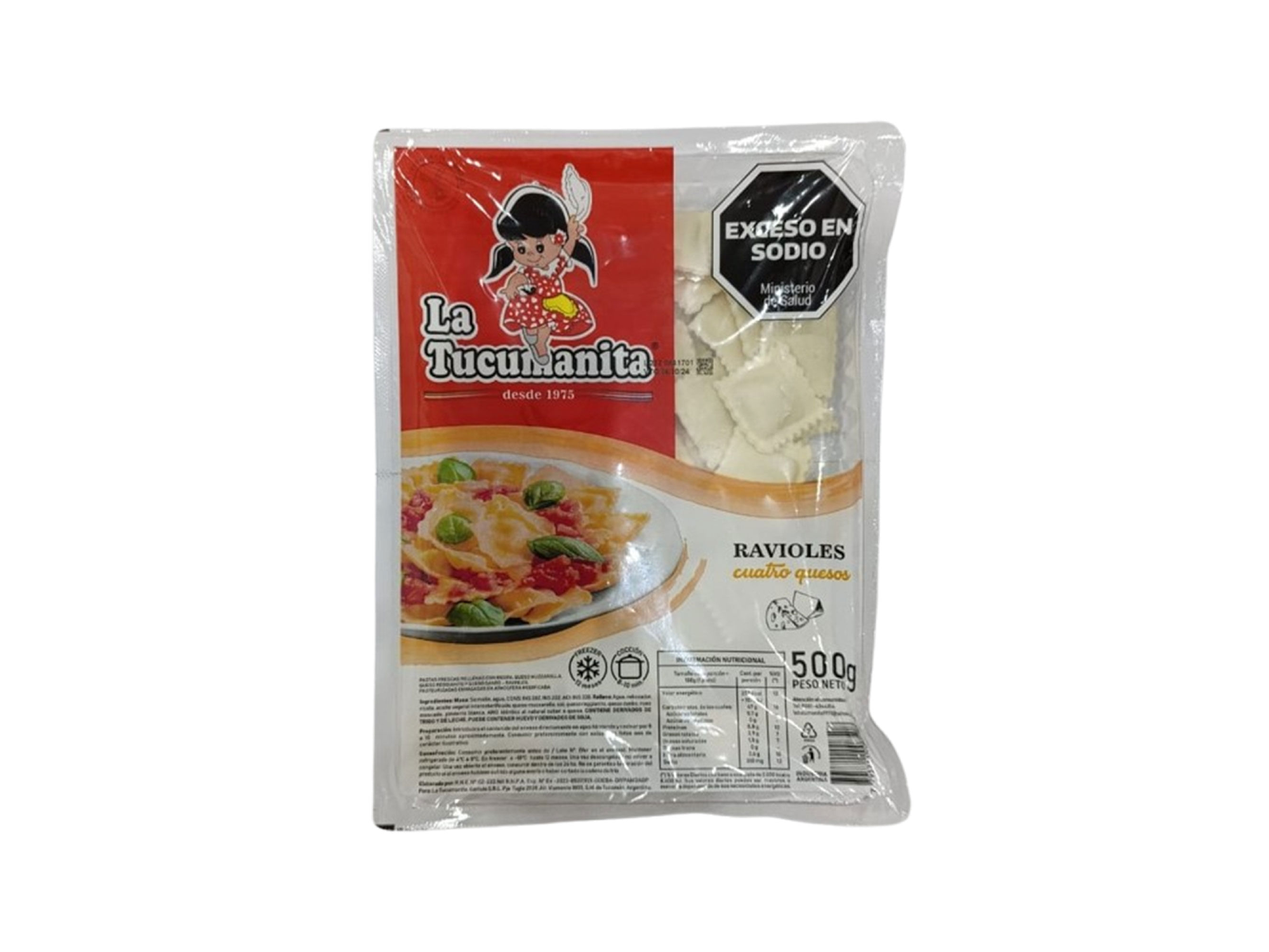 RAVIOLES 4 QUESOS X 500GR ATM LA TUCUMANITA
