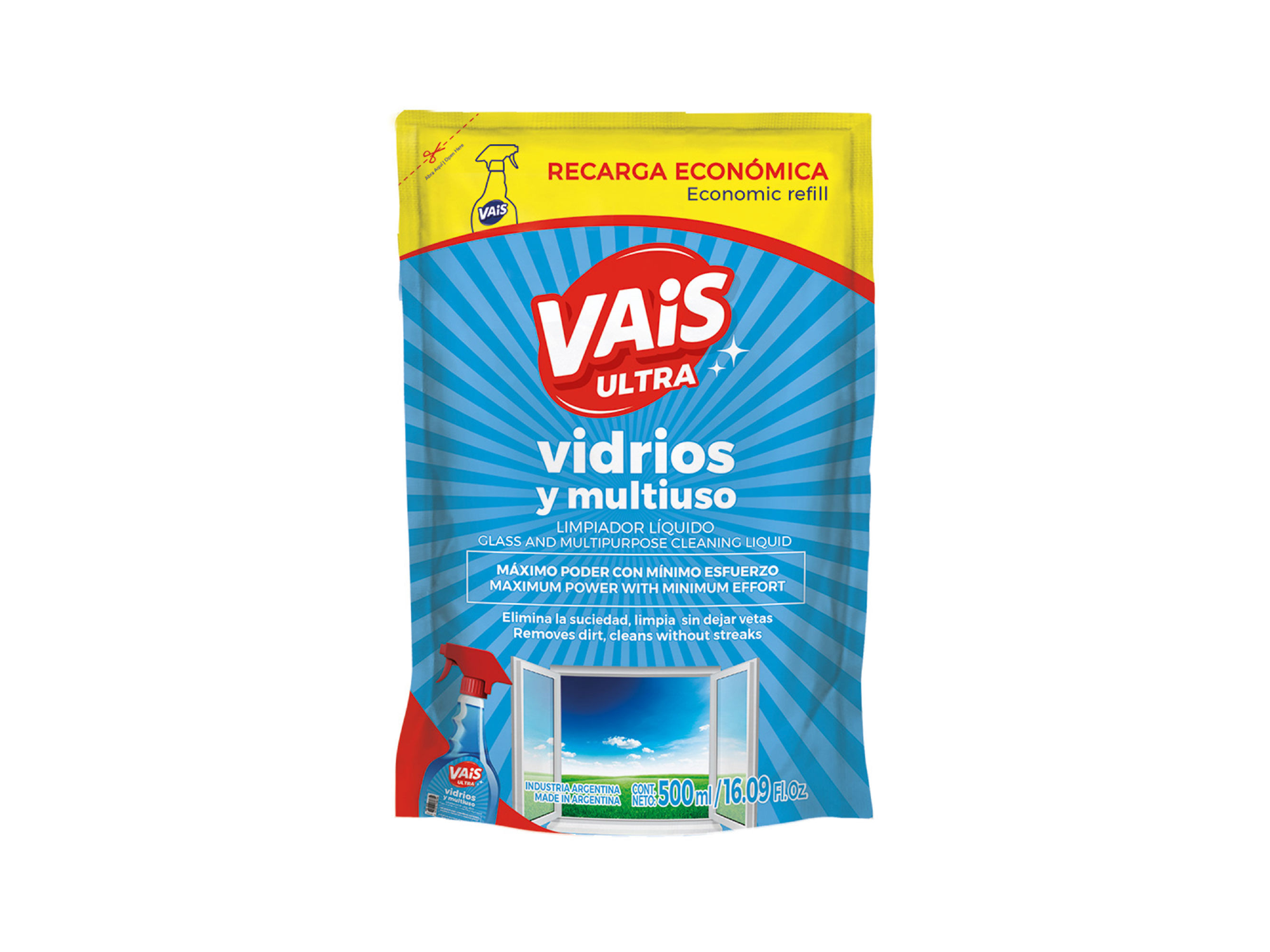 LIMPIAVIDRIOS VAIS D/P X500ML