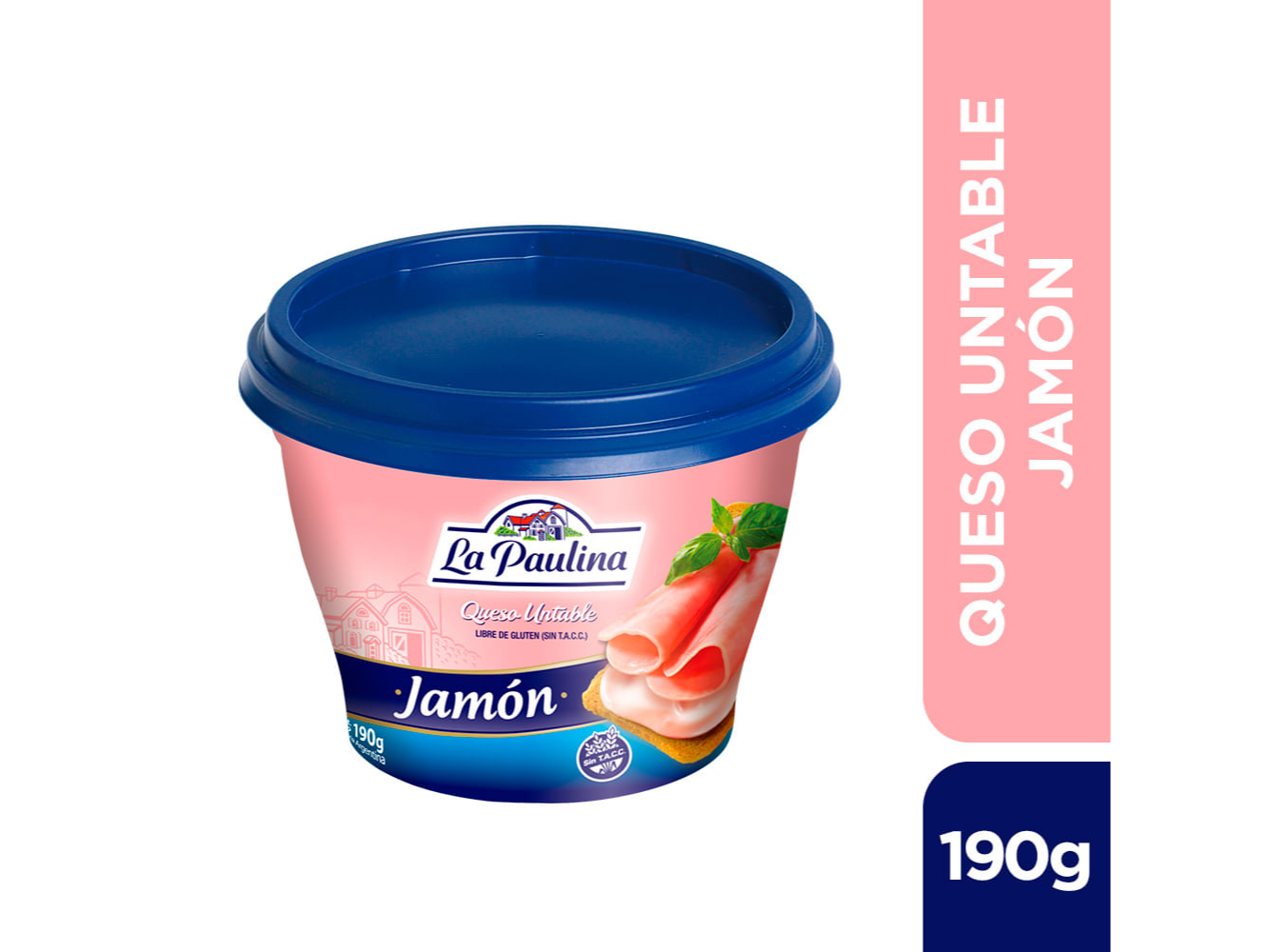 QUESO UNTABLE LA PAULINA JAMON 190 GRS.