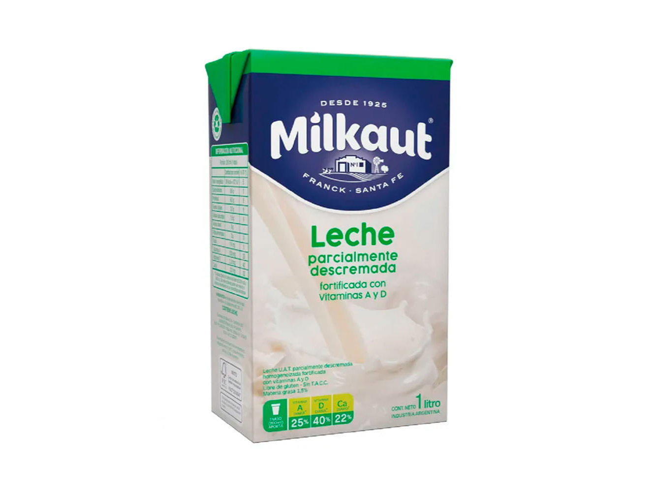 LECHE DESCREMADA MILKAUT X 1 L