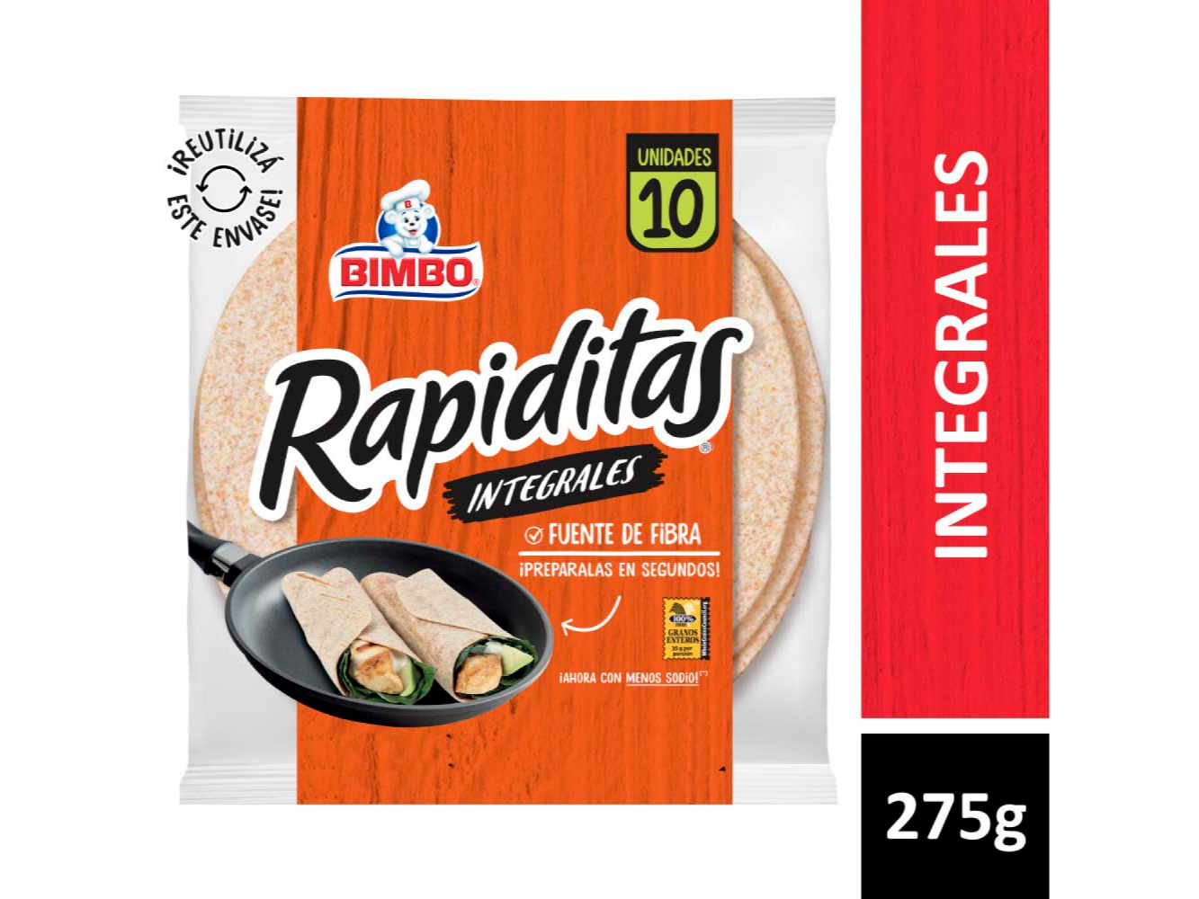 RAPIDITAS BIMBO INTEGRALES 220 G