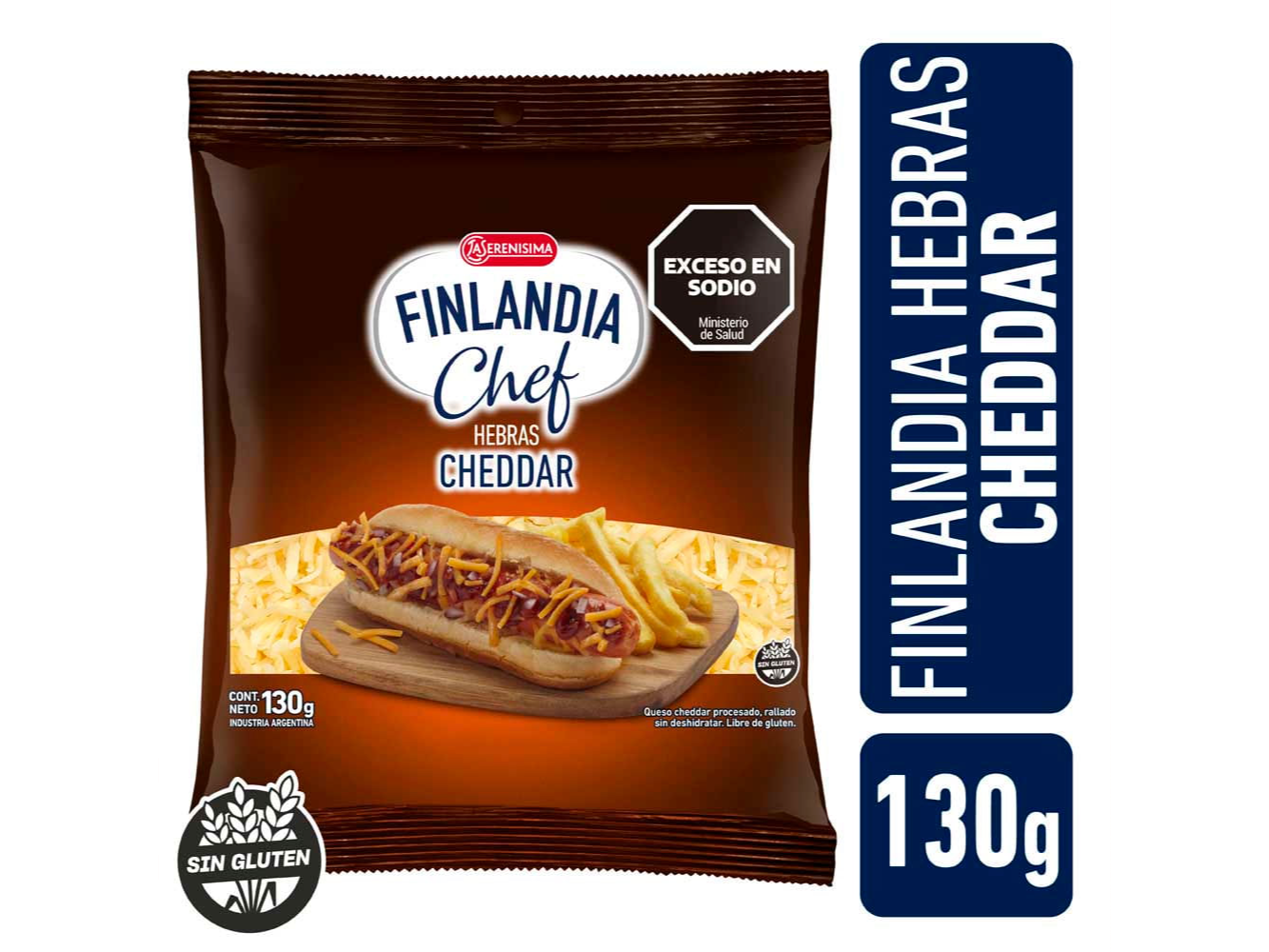 QUESO LS FINLAND HEBRAS CHEDAR 130G