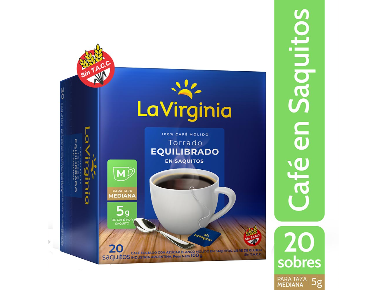 CAFE LA VIRGINIA  SAQUITOS X20U
