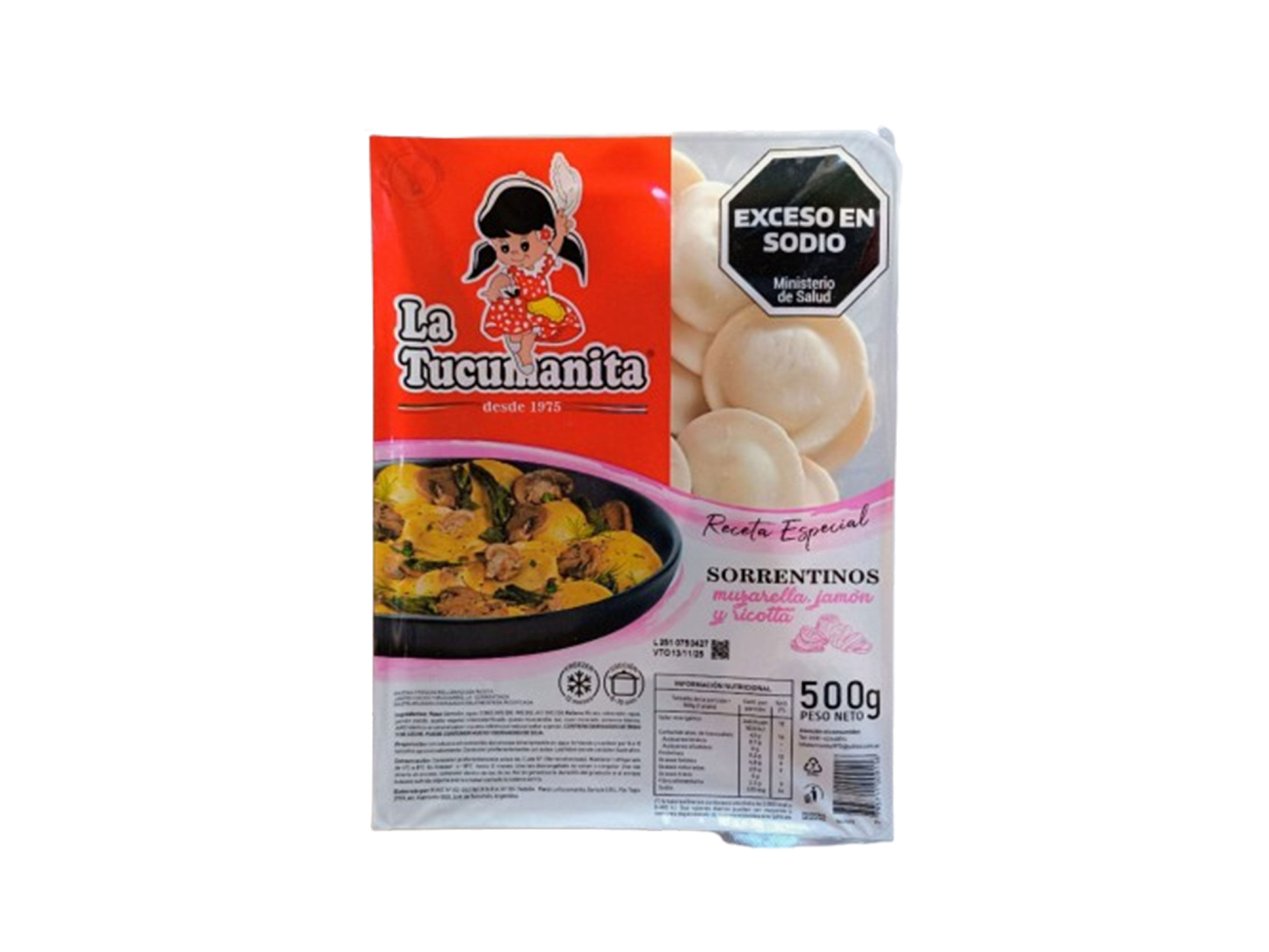 SORRENTINOS TUCUMANITA JAMON Y MUZA