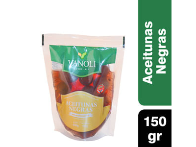 ACEITUNA NEGRA VANOLI DP 150G