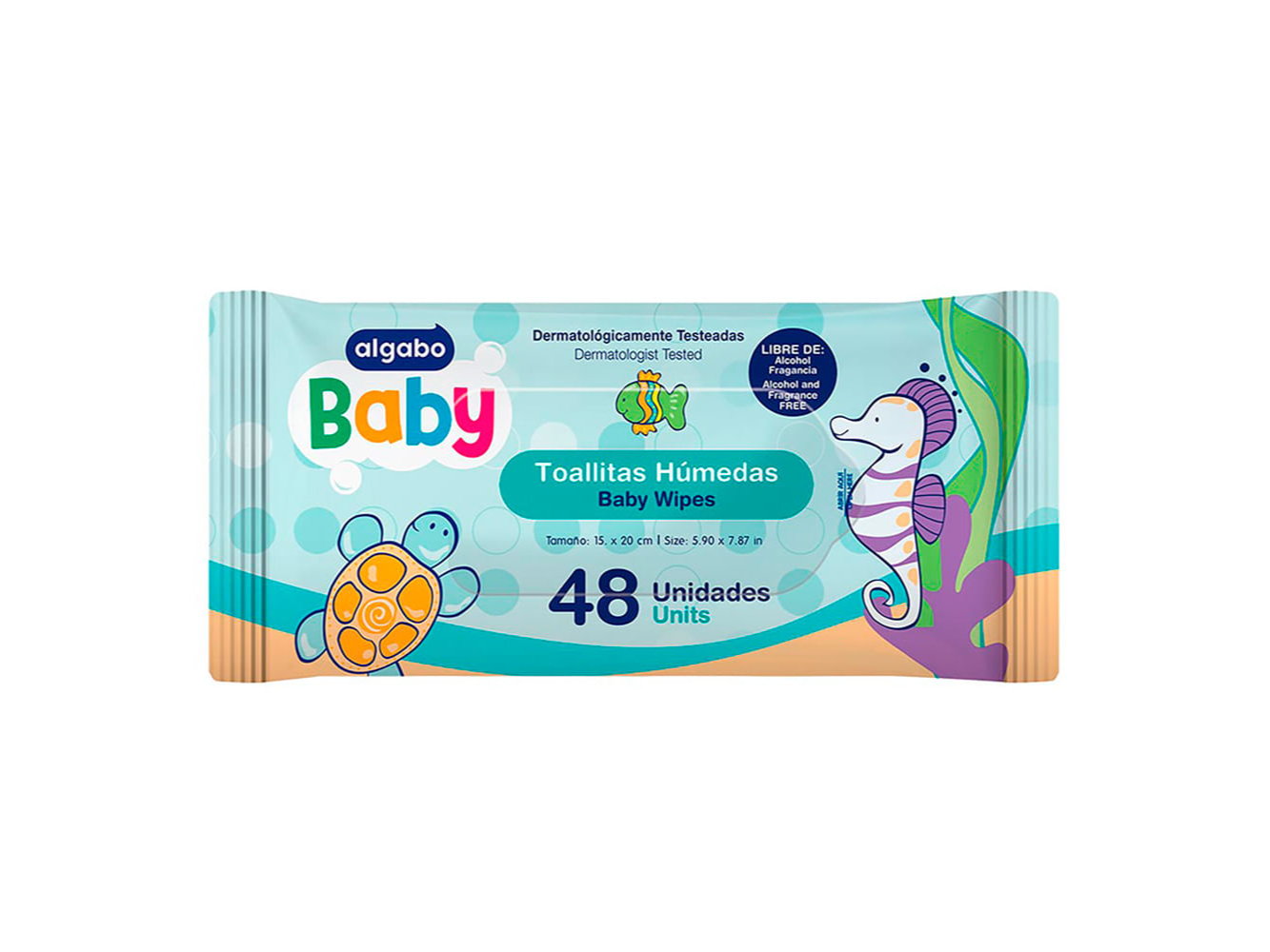 TOALLAS HUMEDAS ALGABO BABY X48UN