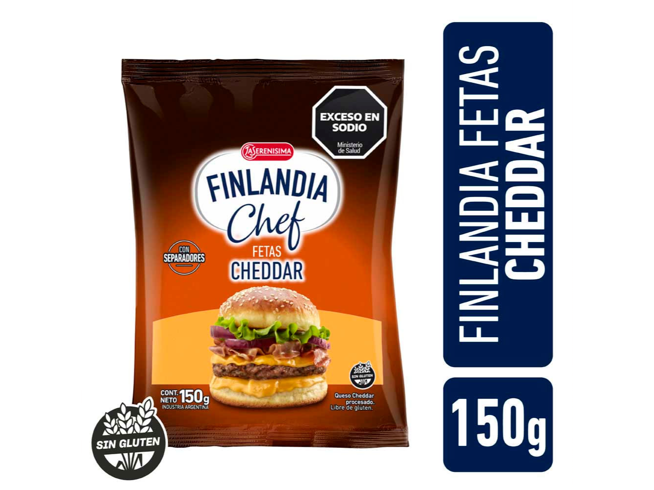 QUESO LS FINLAND CHEDDAR FETAS 150G