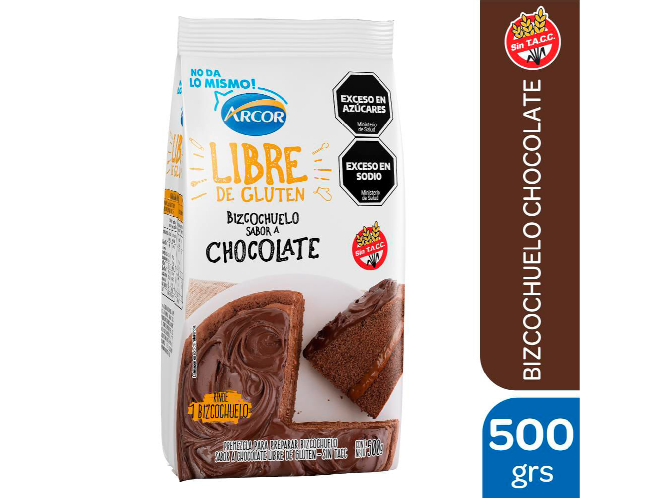 PREM ARCOR SIN TACC BIZCOC CHOC X500G
