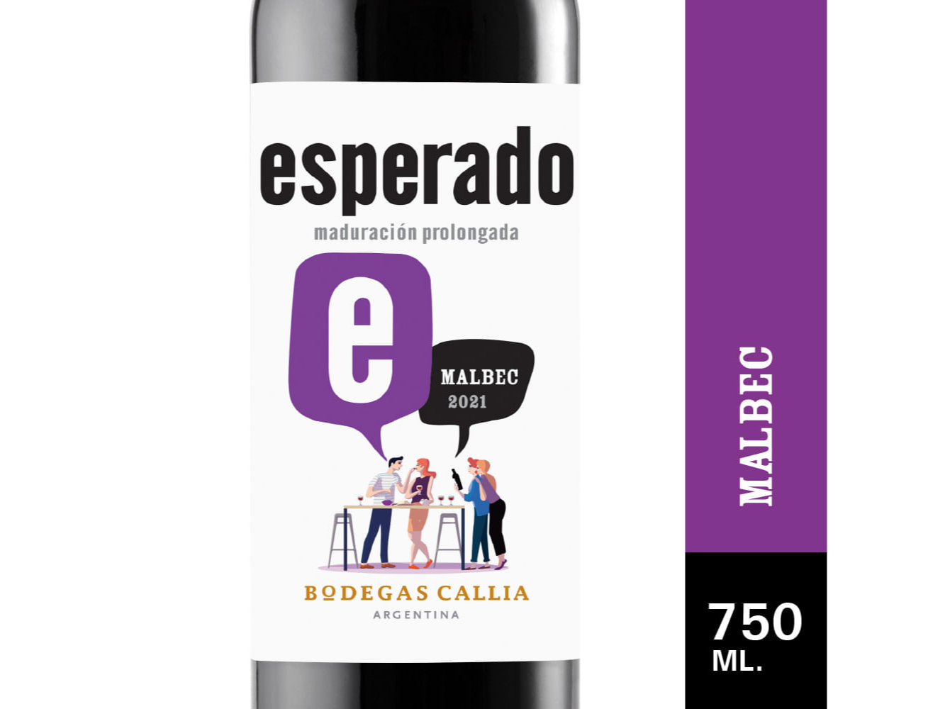 VINO ESPERADO MALBEC 750M