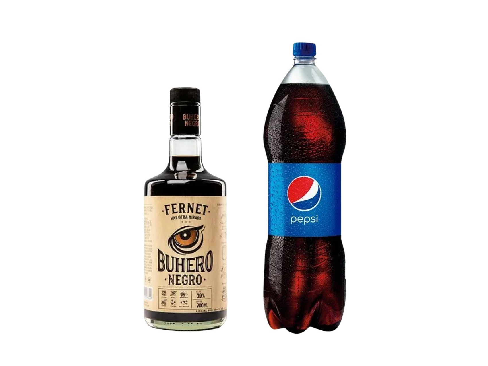 FERNET BUHERO 700ML + PEPSI 2L