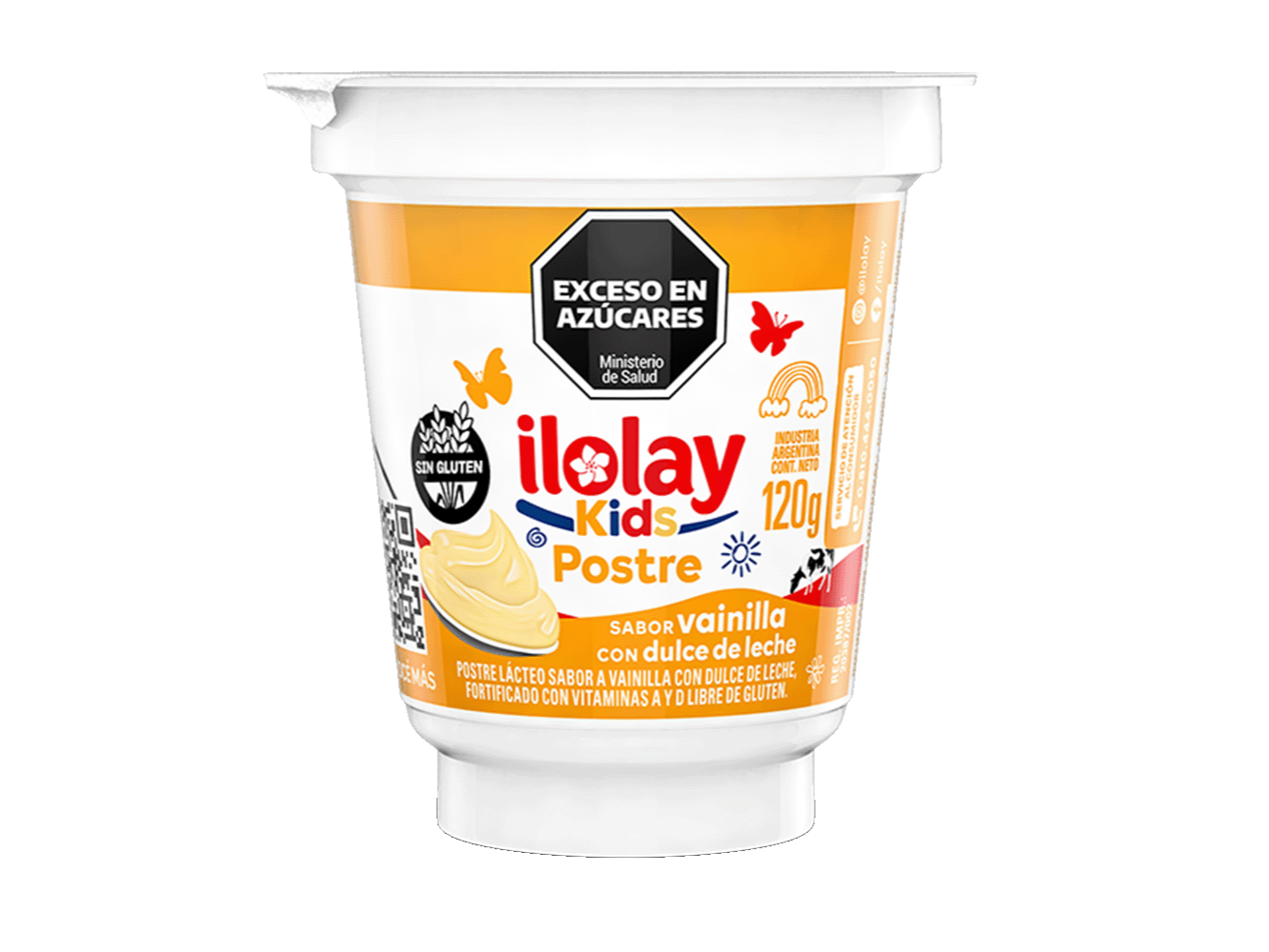 POSTRE  ILOLAY VAINILLA C/DULCE LECHE  120G