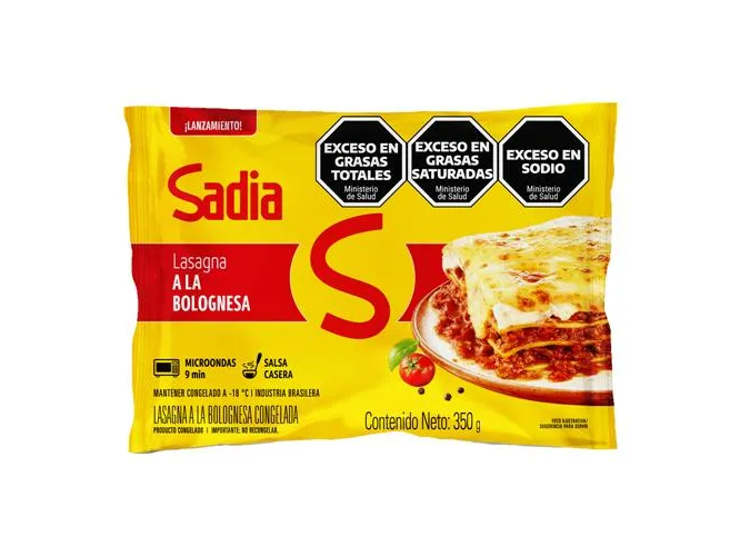 LASAGNA  SADIA A LA BOLOGNESA  350G