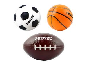 PELOTA ANTI ESTRESS GOMA ESPUMA PROYEC