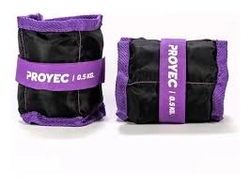 PAR DE MUÑEQUERAS REFORZADAS 0.5 KG PROYEC