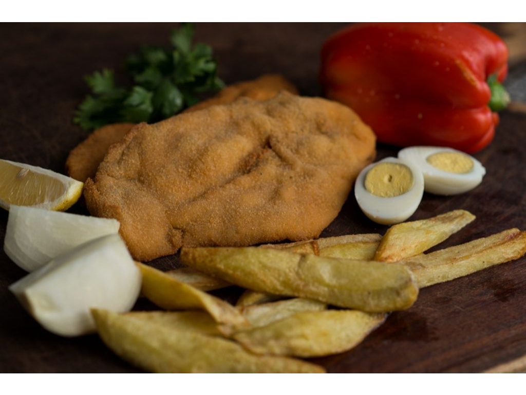 Milanesas  de ternera con guarnicion