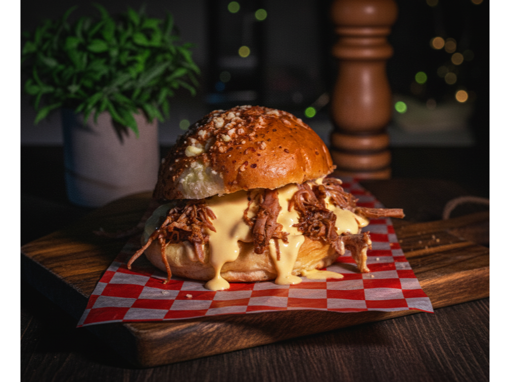 * Sándwich De Pulled Pork Philly Cheesesteak Medium