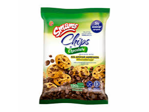 GALLETITAS CON CHIPS SIN TACC SMAMS SIN AZUCAR