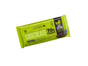 BARRA DE CHOCOLATE 70% CACAO CON STEVIA 100G COLONIAL