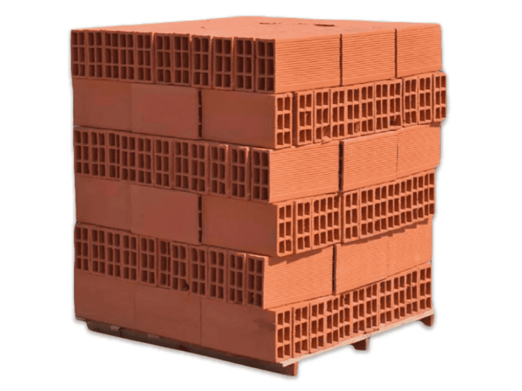 LADRILLO HUECO  TUBO HORIZONTAL 12 x 18 x 33