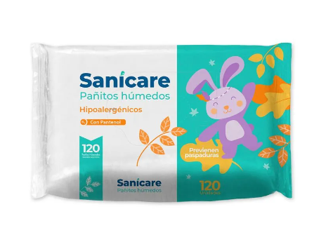 SANICARE TOALLA BEBE x 120u