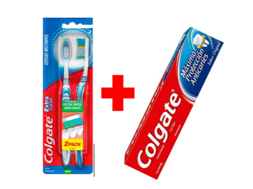 CEPILLO  x 2u + CREMA DENTAL