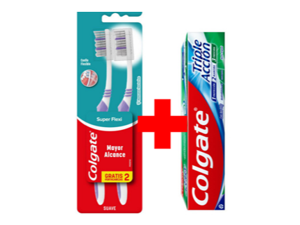 CEPILLO  x 2u + CREMA DENTAL