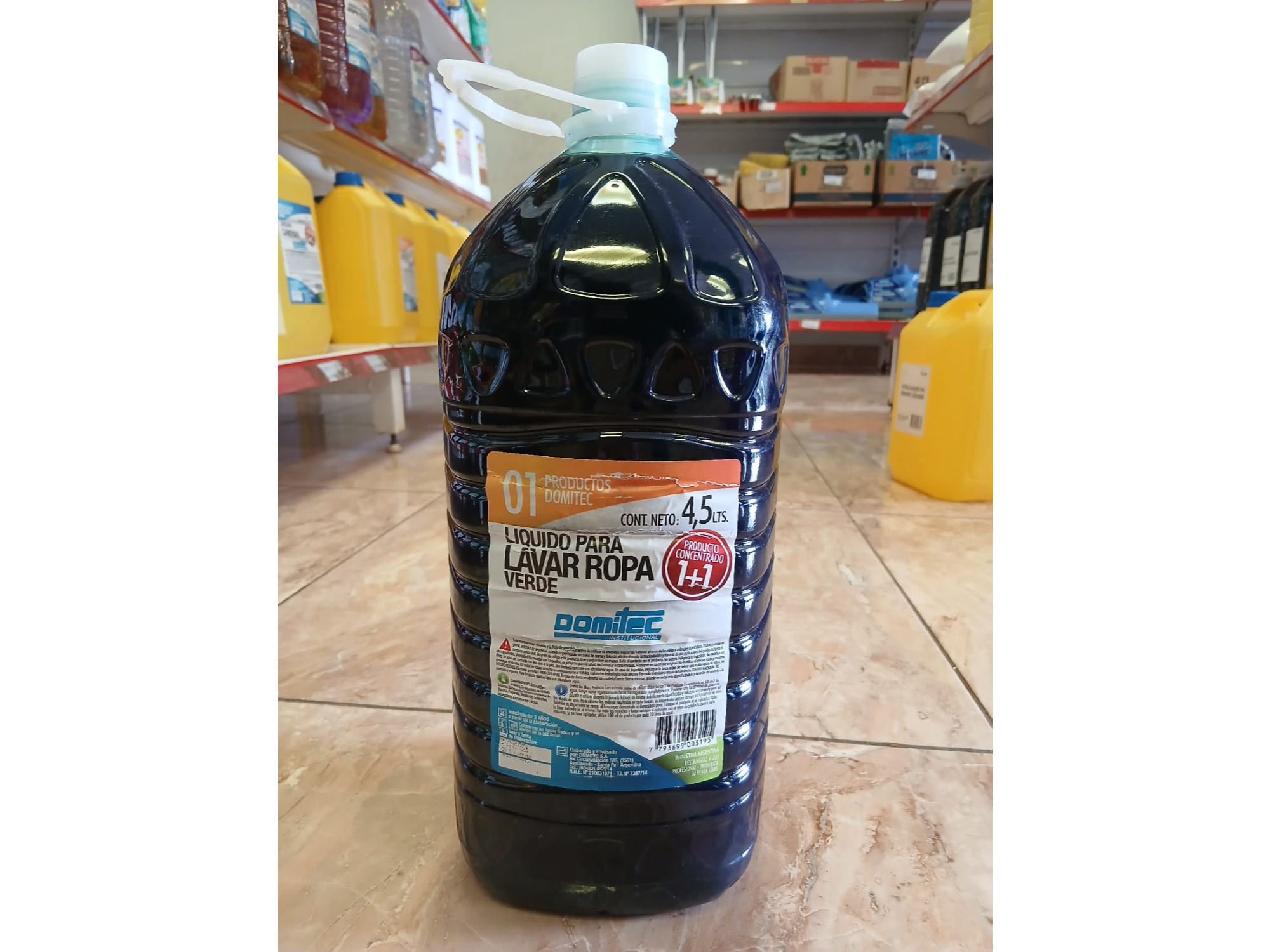 LIQUIDO LAVAR ROPA 3X4,5L VERDE 1+1