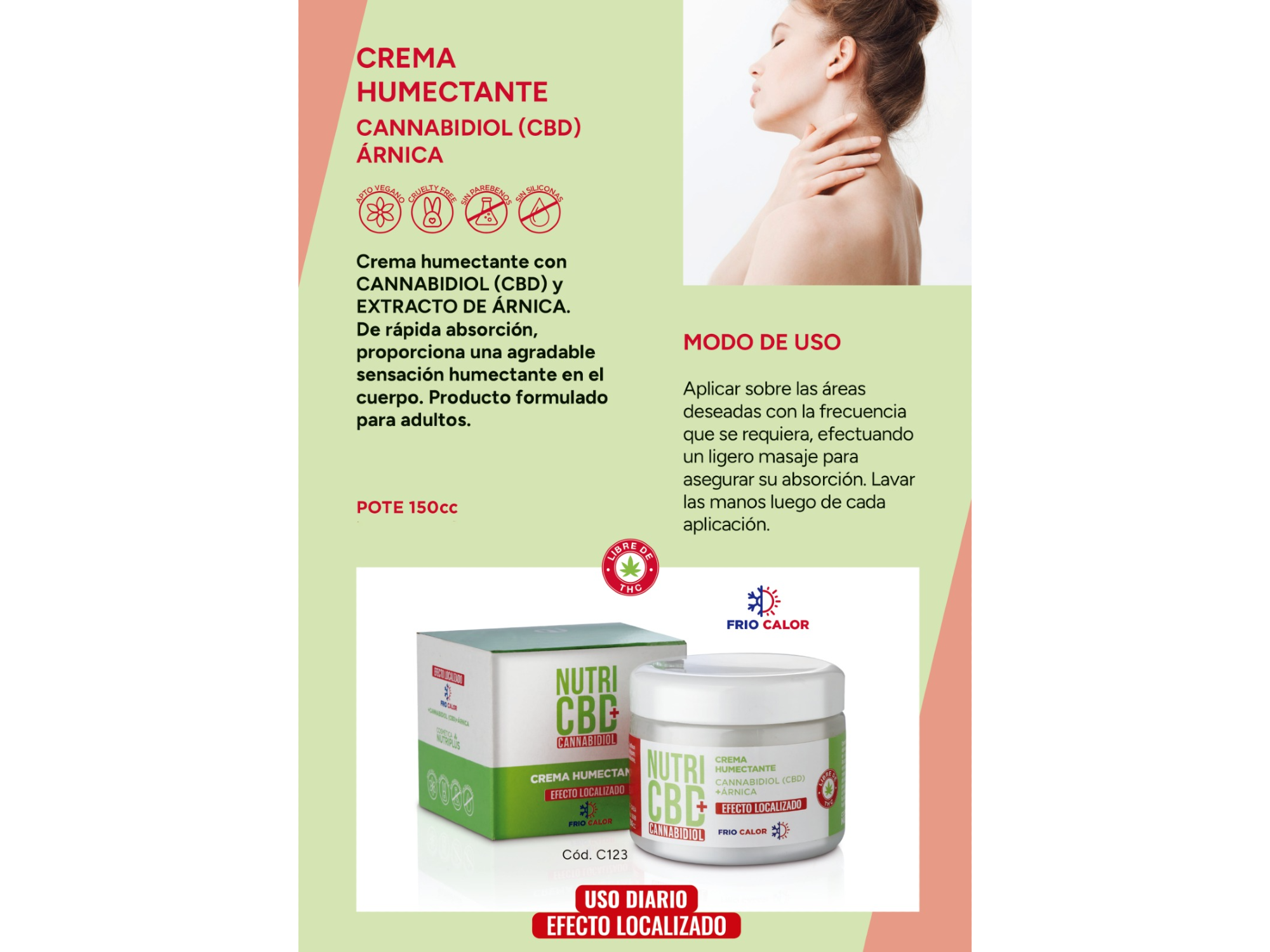 Crema humectante canabidol