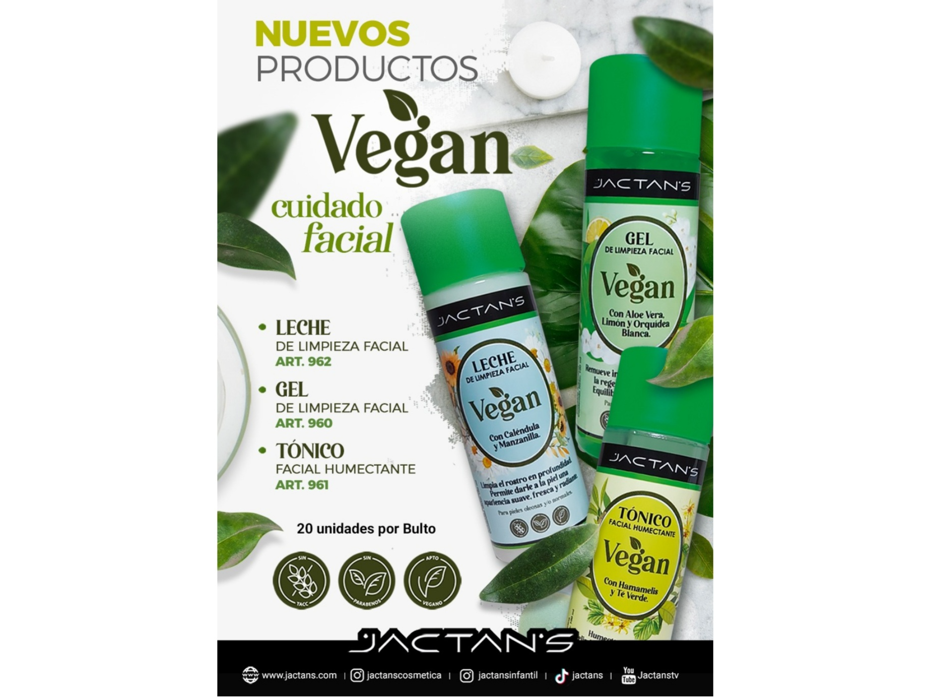 Limpieza facial Vegano Jactans "