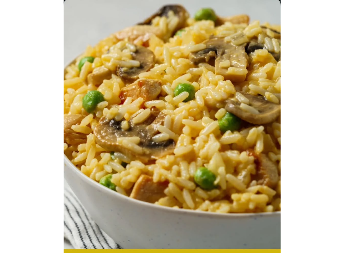 Risoto de calabaza pollo y champignon