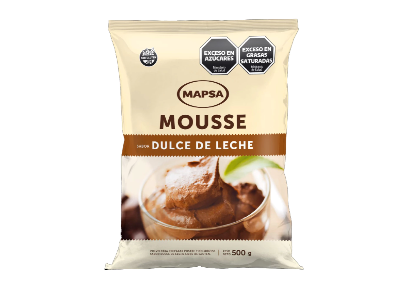Mousse de chocolate mapsa dulce de leche x500g