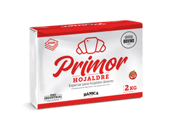 MARGARINA PRIMOR HOJALDRE BOVINA PLACA X 2 KG.