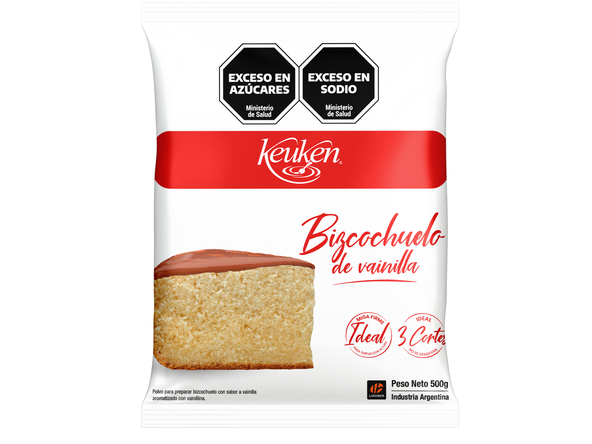 PREMEZCLA BIZCOCHUELO VAINILLA KEUKEN X 500 GRS.