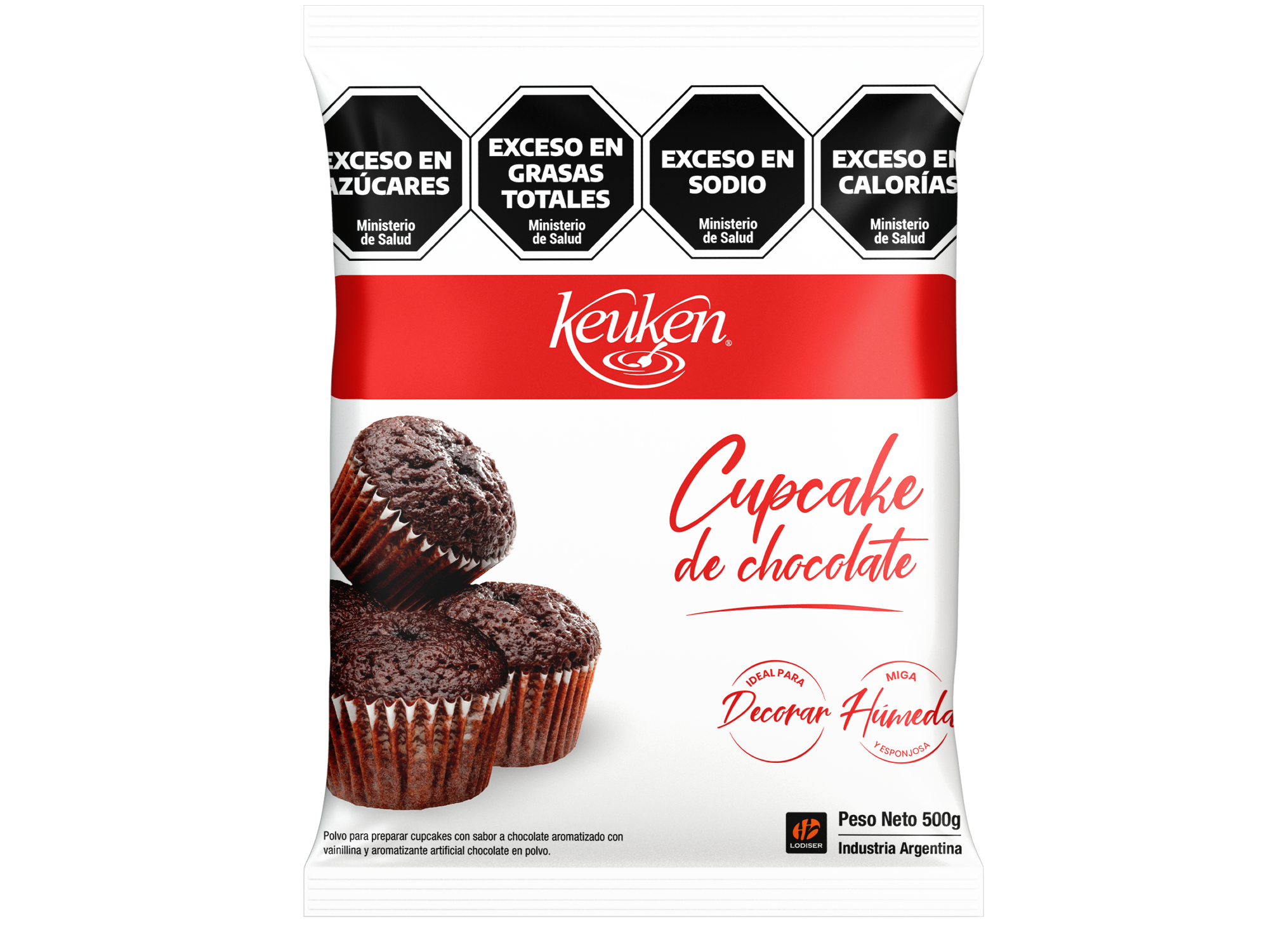 PREMEZCLA CUPCAKE CHOCOLATE KEUKEN X 500 GRS.