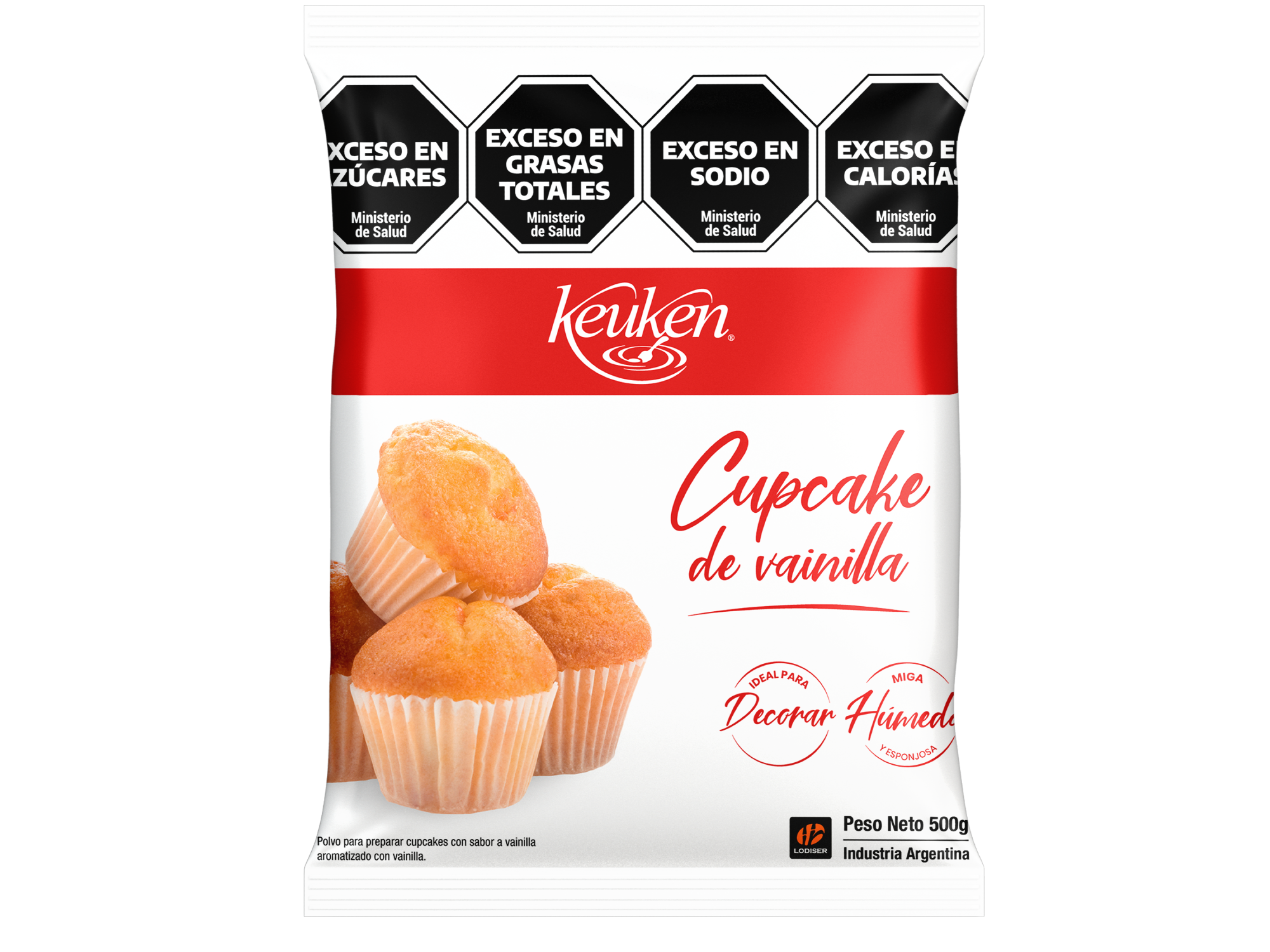 PREMEZCLA CUPCAKE VAINILLA KEUKEN X 500 GRS.