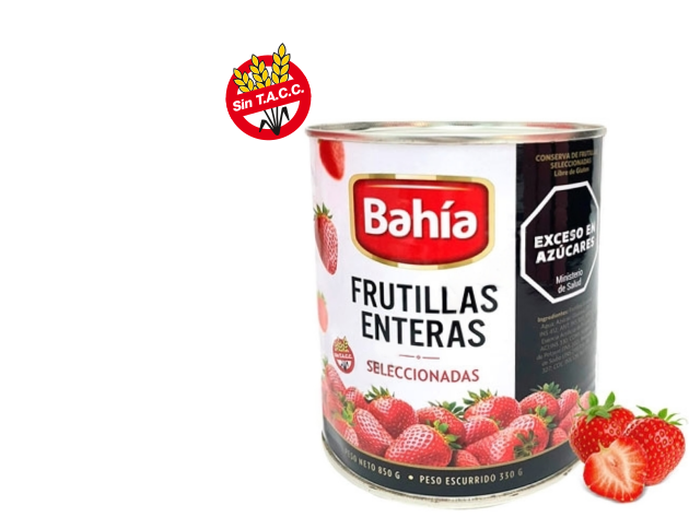 PULPA DE FRUTILLAS ENTERAS X 900 GRS.