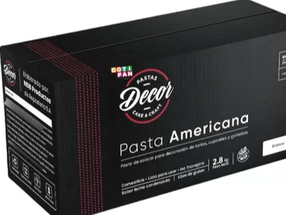 PASTA AMERICANA DECOR BLANCA X 2.8 KG