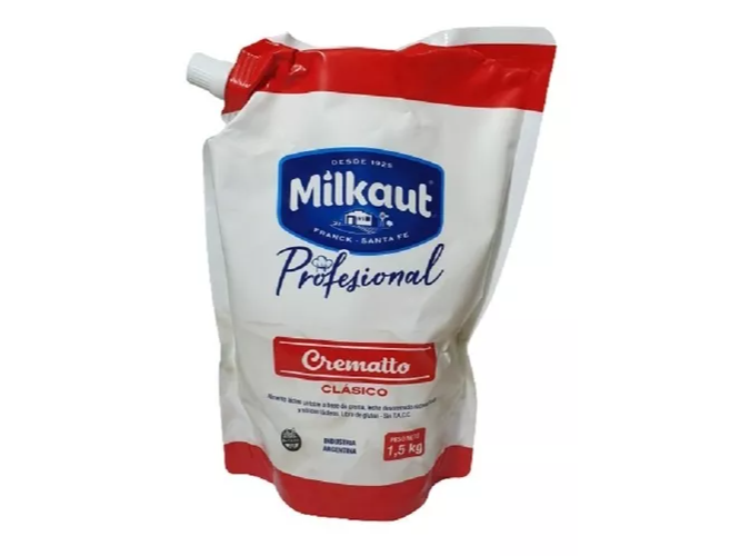 QUESO CREMA MILKAUT CREMATTO X 1,5 KG.