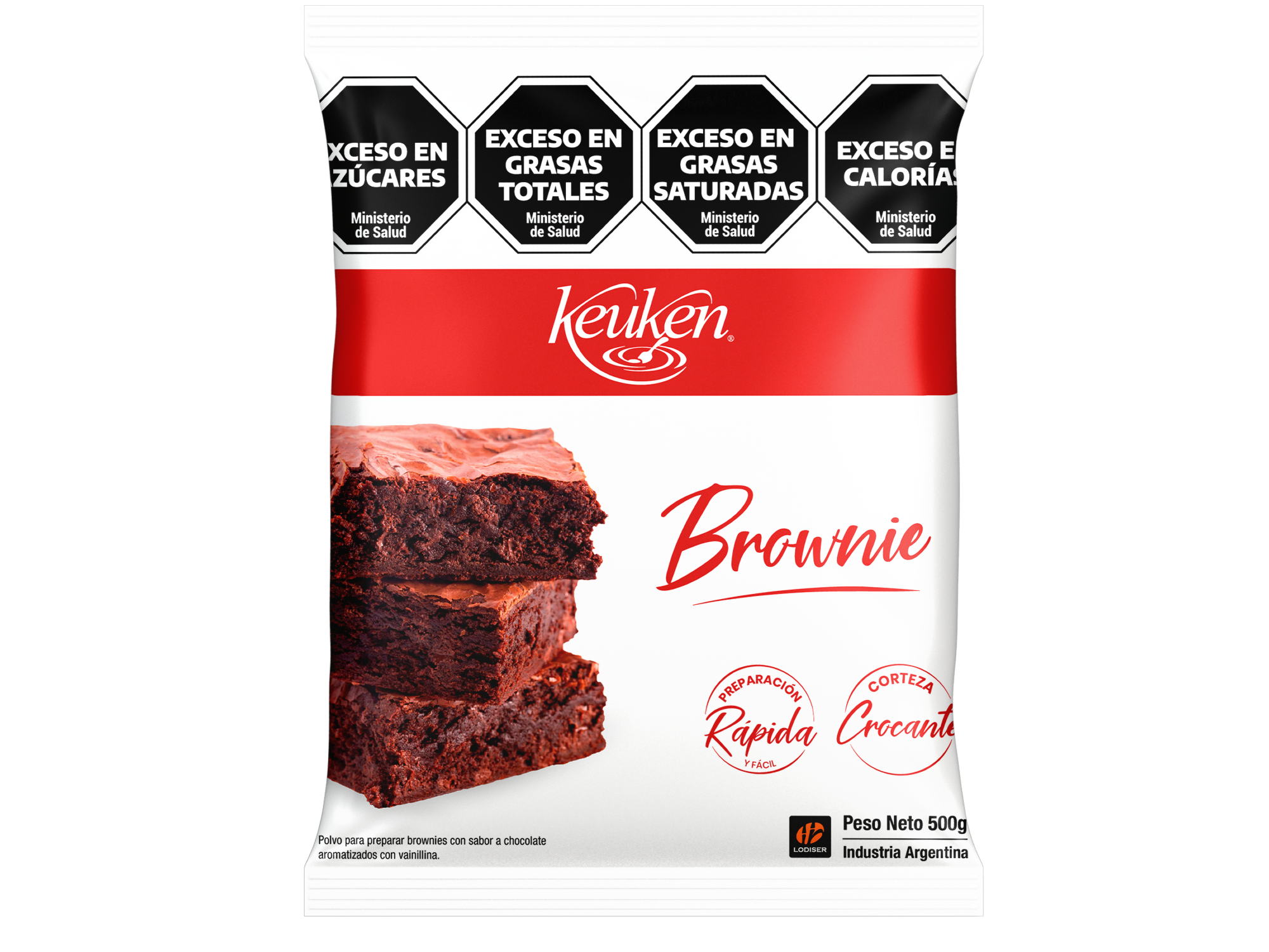 PREMEZCLA BROWNIE KEUKEN X 500 GRS