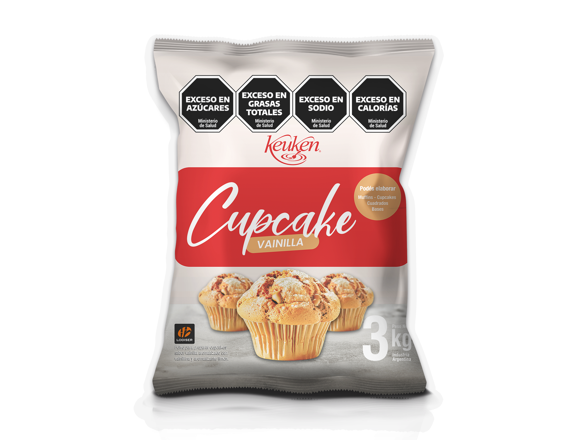PREMEZCLA MIX CAKE VAINILLA KEUKEN X 3 KG.