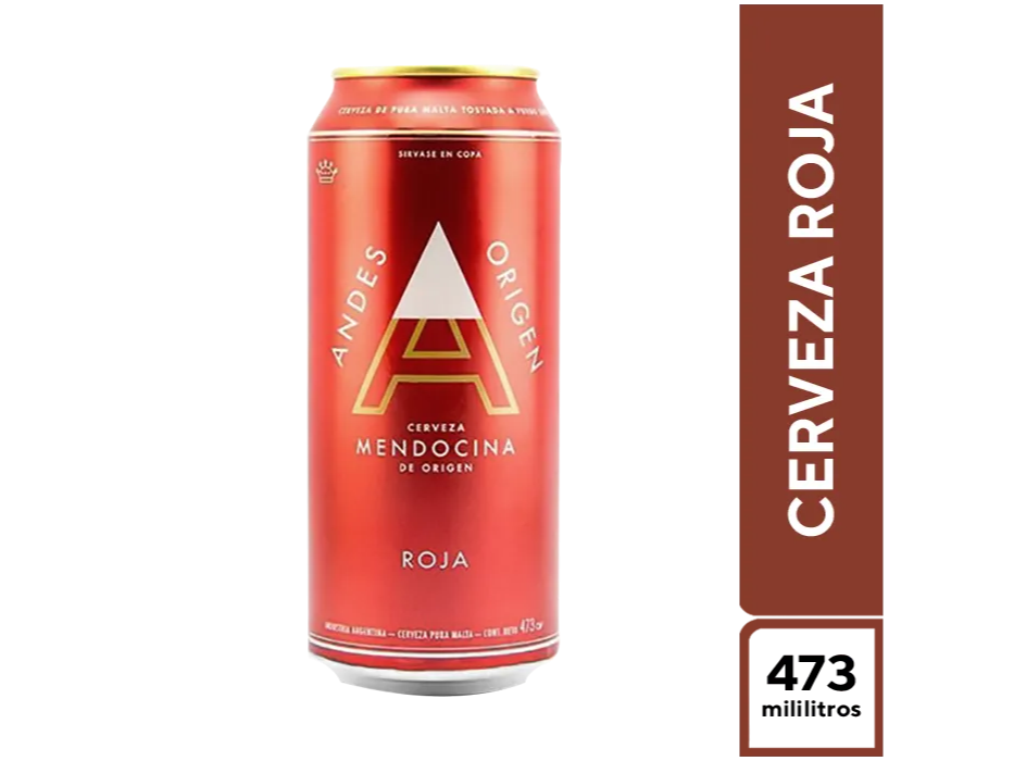 Cerveza Andes Origen Roja 473 cc