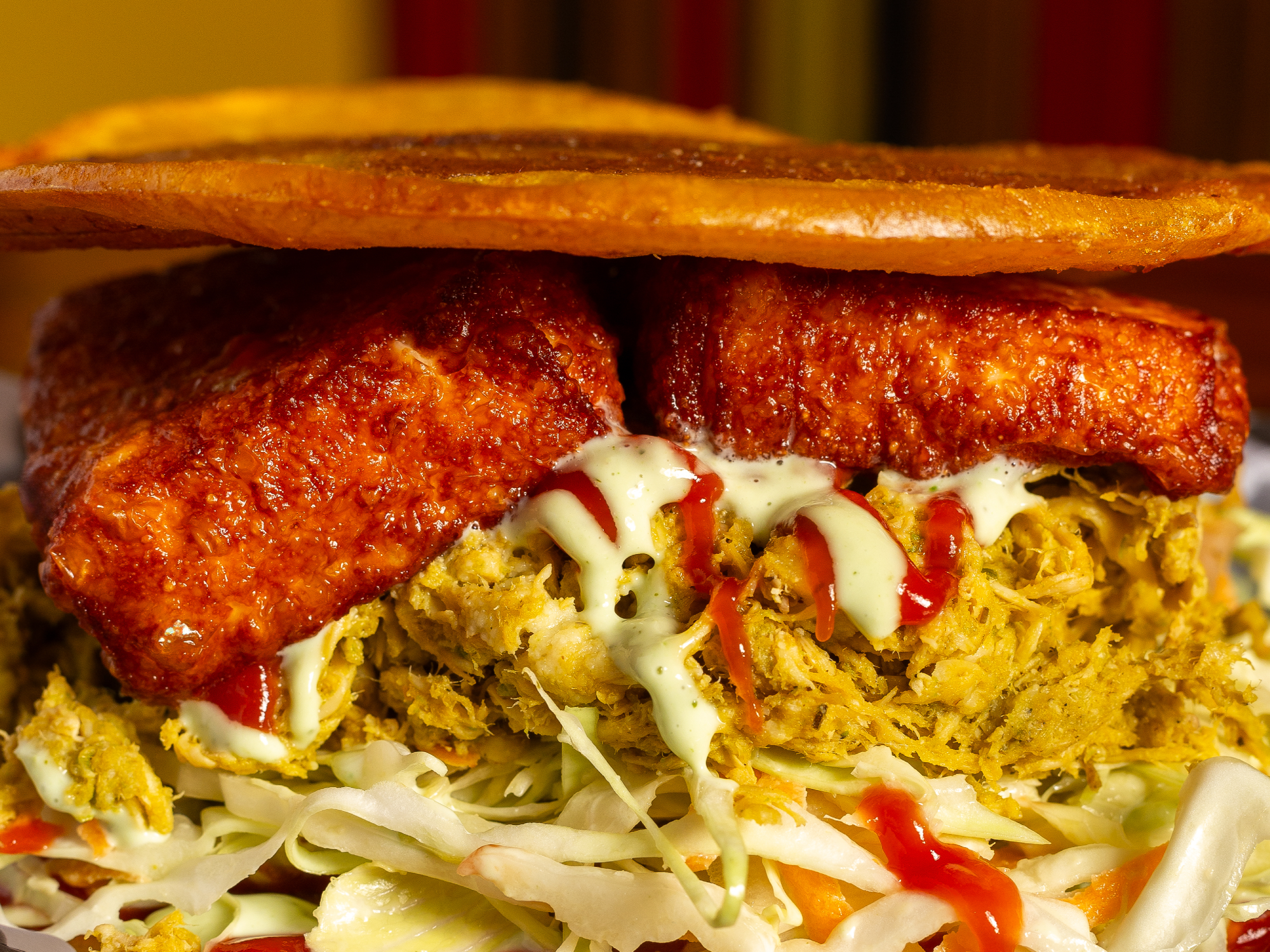 Patacón Pollo Mechado de RUTA 6