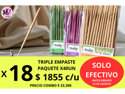 PACK X18 PAQ X40UNI TRIPLE EMPASTE SAHUMERIO